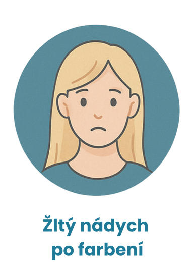 Žltý nádych po farbení