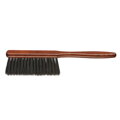 EUROSTIL Barber Line oprašovák na vlasy kefa s drevenou rúčkou umelé štetiny