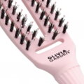 OLIVIA GARDEN Finger Brush Pastel Pink kefa na vlasy masážna 4-radová malá