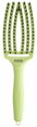 OLIVIA GARDEN Finger Brush Green Pistachio kefa na vlasy masážna 6-radová stredná