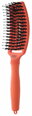 OLIVIA GARDEN Finger Brush Orange Spritz kefa na vlasy masážna 6-radová stredná