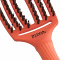 OLIVIA GARDEN Finger Brush Orange Spritz kefa na vlasy masážna 6-radová stredná