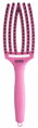 OLIVIA GARDEN Finger Brush Pink Granita kefa na vlasy masážna 6-radová stredná