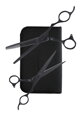 OLIVIA GARDEN Silk Cut Pro Matt Black Set 6,5" + 6,35" kadernícke nožnice