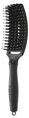 OLIVIA GARDEN Finger Brush Black kefa na vlasy masážna 6-radová stredná