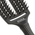 OLIVIA GARDEN Finger Brush Black kefa na vlasy masážna 6-radová stredná