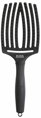 OLIVIA GARDEN Finger Brush Black kefa na vlasy masážna 8-radová velká