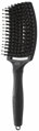 OLIVIA GARDEN Finger Brush Black kefa na vlasy masážna 8-radová velká