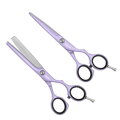 JAGUAR LAVENDER SET 5,5" slicovacie + efilačné nožnice + darčeky fén Calima a žehlička ST-600