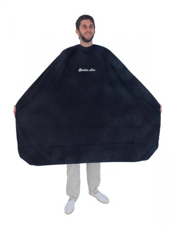 EUROSTIL Barber Line DeLuexe pláštenka na strihanie 160 x 140 cm čierna