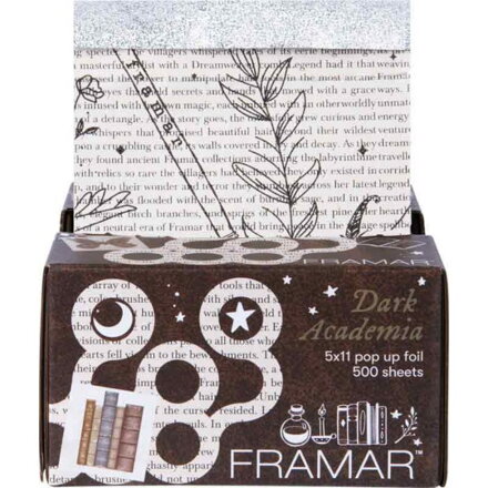 FRAMAR Dark Academia alu-fólia so špeciálnym povrchom 500 listov šírka 13 cm x dĺžka 28 cm