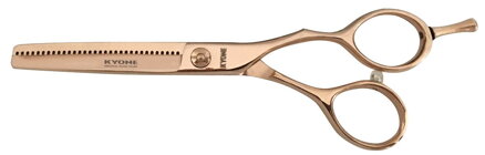 KYONE 680-5,75" Rose Gold efilačné kadernicke nožnice - 30 zubov