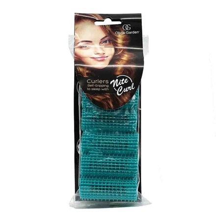 OLIVIA GARDEN  Nite Curl Turquoise 30 mm - 6 ks