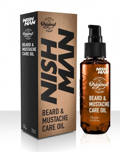 NISHMAN Beard & Mustache Care Oil 75ml NISHMAN Beard & Mustache Care Oil 75ml