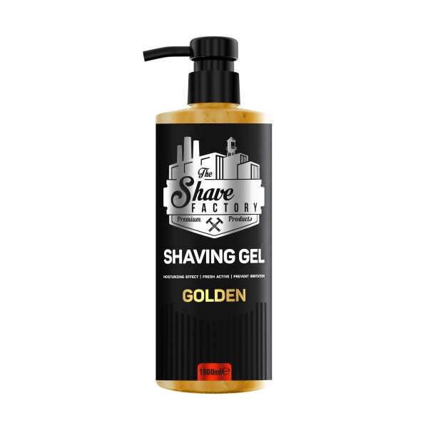 THE SHAVE FACTORY Shaving Gel Golden 1000 ml THE SHAVE FACTORY Shaving Gel Golden 1000 ml