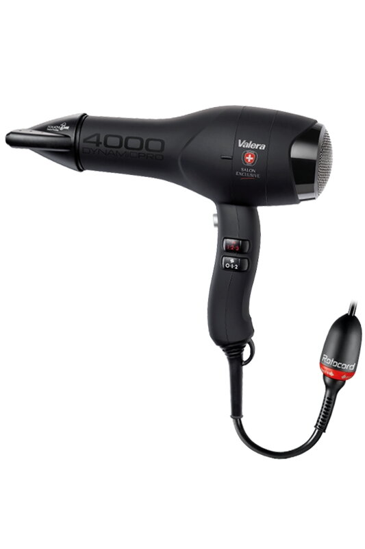 VALERA Dynamic Pro 4000 Light profesionálny fén na vlasy čierny 2000 W s Rotocordom VALERA Dynamic Pro 4000 Light profesionálny fén na vlasy čierny 2000 W s Rotocordom