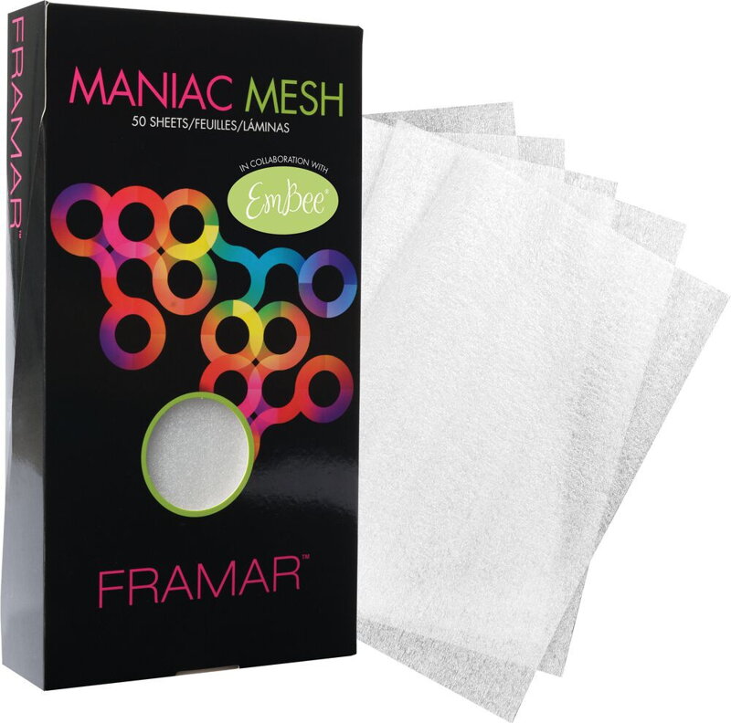 FRAMAR Maniac Mesh opakovane použitelná transparentná fólia na bayalage 50ks 15x28cm FRAMAR Maniac Mesh opakovane použitelná transparentná fólia na bayalage 50ks 15x28cm