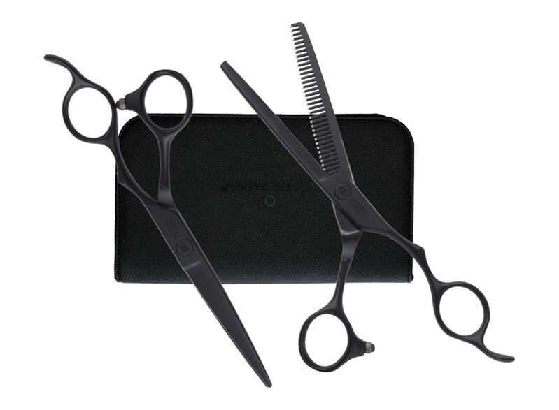 OLIVIA GARDEN Silk Cut Pro Matt Black Set 5,75" + 6,35" kadernícke nožnice OLIVIA GARDEN Silk Cut Pro Matt Black Set 5,75" + 6,35" kadernícke nožnice