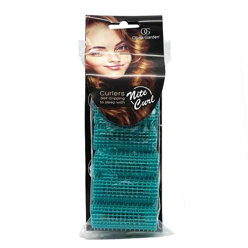 OLIVIA GARDEN Nite Curl Turquoise 30 mm - 6 ks OLIVIA GARDEN Nite Curl Turquoise 30 mm - 6 ks